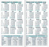 Minidiár mesačný 2027 - modrý 2