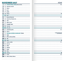 Minidiár mesačný 2027 - modrý 7
