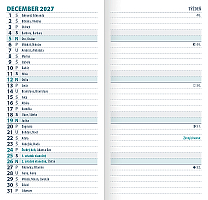 Minidiár mesačný 2027 - modrý 8