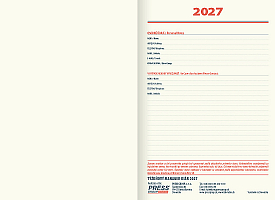 Týždenný diár TOP manager 2027 - čierny 1