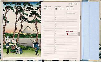 NOTIQUE Týždenný magnetický diár Katsushika Hokusai 2027, 11 x 16 cm 8