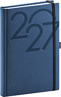 NOTIQUE Denný diár Ajax 2027, modrý, 15 x 21 cm