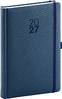 NOTIQUE Denný diár Diamante 2027, modrý, 15 x 21 cm