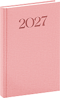 NOTIQUE Denný diár Biella 2027, ružový, 15 x 21 cm