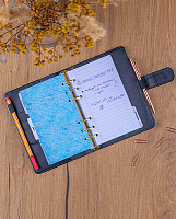 NOTIQUE Refill – Týždenný krúžkový diár s vymeniteľnými listami 2027, čierny, 12,5 x 19 cm 7