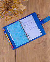 NOTIQUE Refill – Týždenný krúžkový diár s vymeniteľnými listami 2027, kráľovsky modrý, 12,5 x 19 cm 7