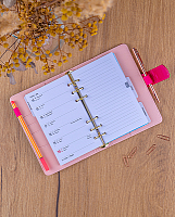 NOTIQUE Refill – Týždenný krúžkový diár s vymeniteľnými listami 2027, fuksiový, 12,5 x 19 cm 6