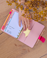 NOTIQUE Refill – Týždenný krúžkový diár s vymeniteľnými listami 2027, fuksiový, 12,5 x 19 cm 9