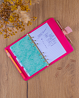 NOTIQUE Refill – Týždenný krúžkový diár s vymeniteľnými listami 2027, púdrovo ružový, 12,5 x 19 cm 8