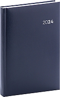 Denný diár Balacron 2024, tmavomodrý, 15 × 21 cm
