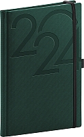 Týždenný diár Ajax 2024, zelený, 15 × 21 cm