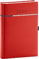 Denný diár Tomy červeno–modrý, 2024 15 × 21 cm