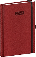 Denný diár Diario 2024, bordový, 15 × 21 cm