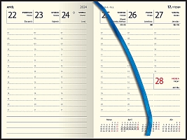 Týždenný diár ELASTIK - modrý  2024 1