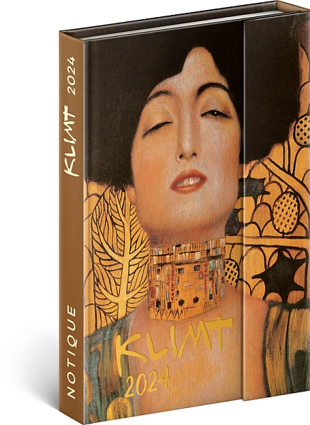 Týždenný magnetický diár Gustav Klimt 2024, 11 × 16 cm