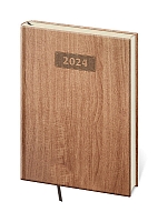 Týždenný diár A5 Wood svetlohnedý