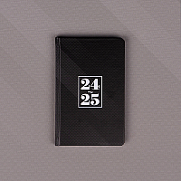 18-mesačný diár Petito – Čierny 2024/2025, 11 × 17 cm 2