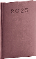 Týždenný diár Aprint Neo 2025, ružový, 15 × 21 cm