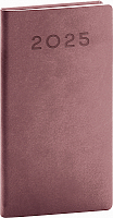 Vreckový diár Aprint Neo 2025, ružový, 9 × 15,5 cm