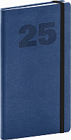 Vreckový diár Vivella Top 2025, modrý, 9 × 15,5 cm