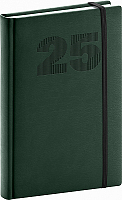 NOTIQUE Denný diár Vivella Top 2025, zelený, 15 x 21 cm
