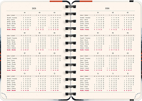 NOTIQUE Špirálový 18-mesačný diár Petito – Japonsko 2025/2026, 13 x 18 cm 2