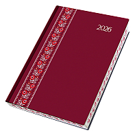 Denný diár A5 FOLK EXTRA červený 2026 5