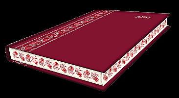 Denný diár A5 FOLK EXTRA červený 2026 6