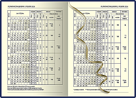 Týždenný diár A5 FALCON červený 2026 4