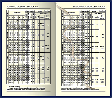 Mini diár A6 FALCON červený 2026 2