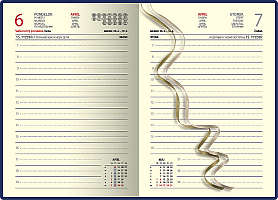 Denný diár A5 NEAPOL bordový 2026 1