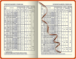 Mini diár A6 CAPRI kobalt 2026 1