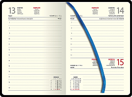 Denný diár A5 ELASTIC blue 2026 1