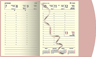 Týždenný diár A5 MAGNETIC ružový 2026 1