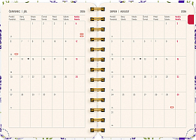 NOTIQUE Špirálový 18-mesačný diár Petito – Levanduľa 2026/2027, 13 x 18 cm 3