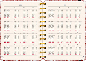NOTIQUE Špirálový 18-mesačný diár Petito – Mraky 2026/2027, 13 x 18 cm 2