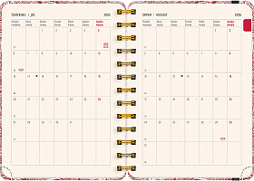 NOTIQUE Špirálový 18-mesačný diár Petito – Mraky 2026/2027, 13 x 18 cm 3