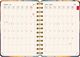 NOTIQUE Špirálový 18-mesačný diár Petito – Farebný achát 2026/2027, 13 x 18 cm 3