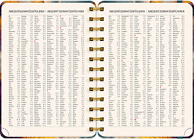 NOTIQUE Špirálový 18-mesačný diár Petito – Farebný achát 2026/2027, 13 x 18 cm 5