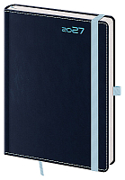 Týždenný diár A5 Double Blue s pútkom
