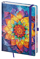 Týždenný diár A5 Vario Mandala s gumičkou