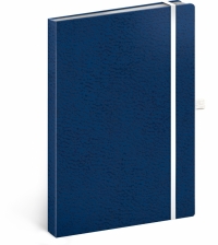 Notes Vivella Classic modrý/biely, bodkovaný, 15 × 21 cm