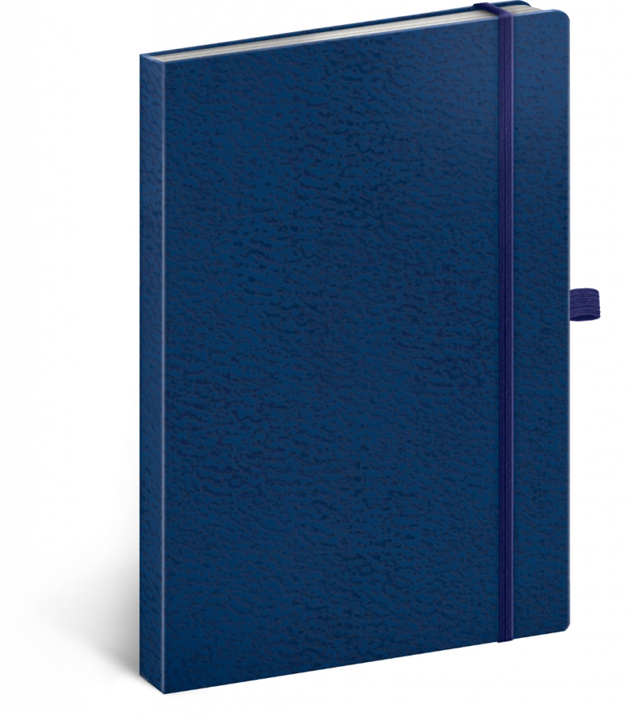 Notes Vivella Classic modrý/modrý, bodkovaný, 15 × 21 cm