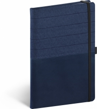 Notebook Skiver, modromodrý, linajkovaný, 13 × 21 cm