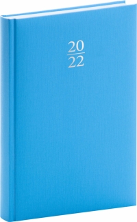 Denný diár Capys 2022, svetlomodrý, 15 × 21 cm