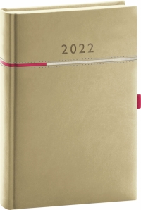 Denný diár Tomy béžovo–ružový, 2022 15 × 21 cm