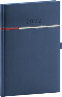 Týždenný diár Tomy modro–červený, 2022 15 × 21 cm
