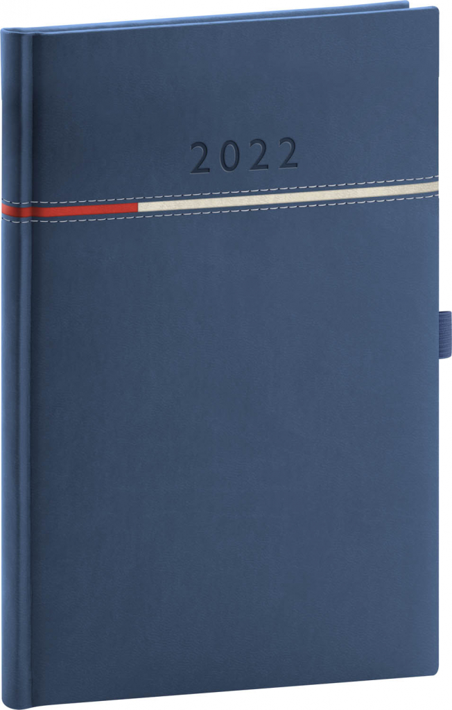 Týždenný diár Tomy modro–červený, 2022 15 × 21 cm