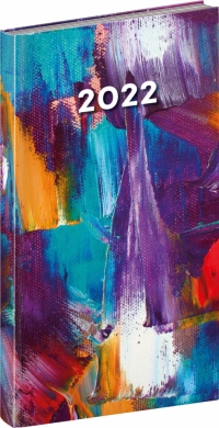 Vreckový diár Cambio Fun 2022, Maľba, 9 × 15,5 cm