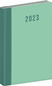 Denný diár Cambio 2023, zelený, 15 × 21 cm